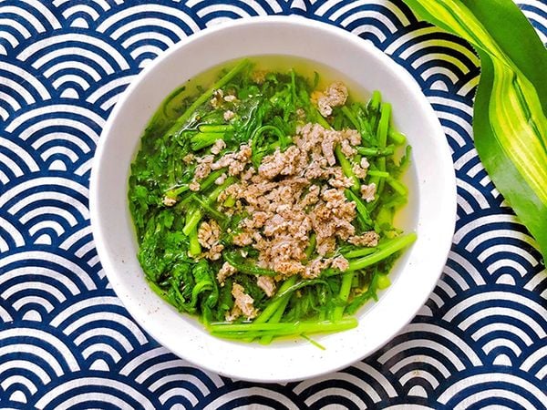 Canh cải cúc thịt bằm image